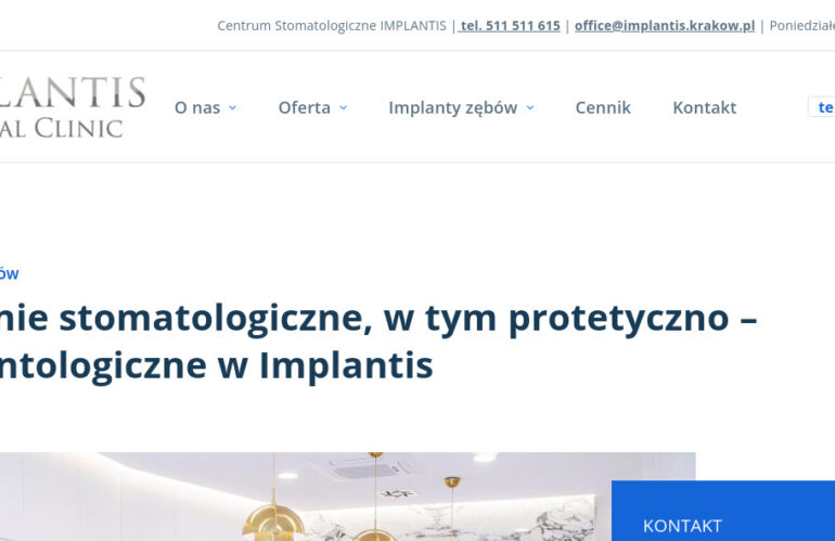 Gabinet stomatologiczny Implantis – dentysta Kraków