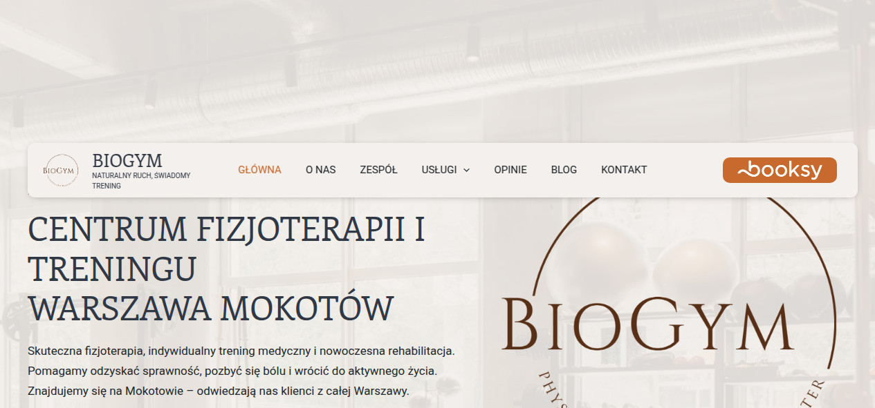 Biogym – Fizjoterapia | Trener personalny Mokotów I Trening Medyczny