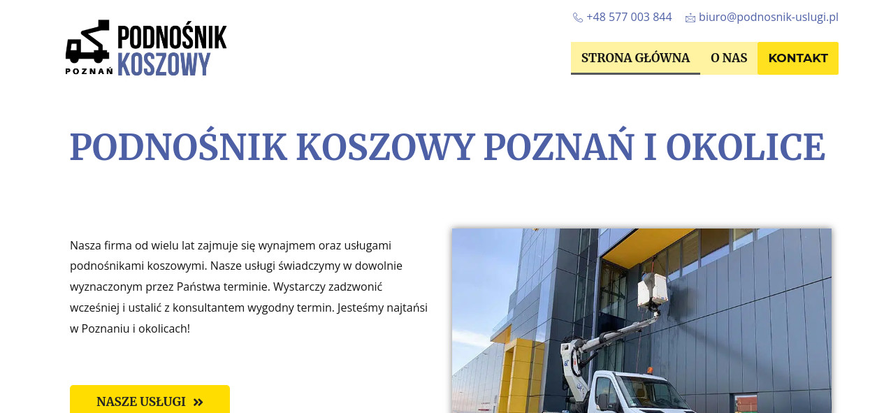 Podnośnik Koszowy Poznań
